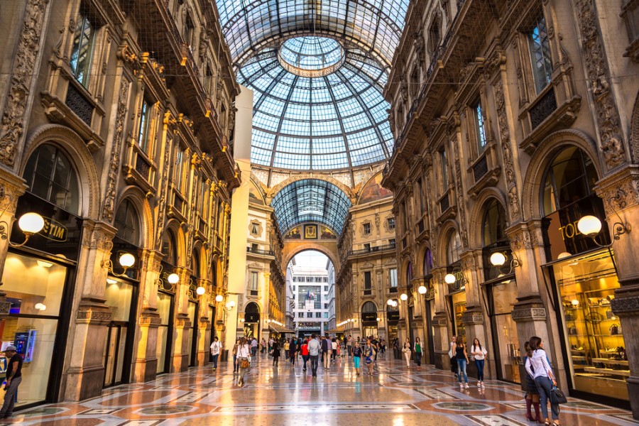 Découverte de la Galleria Vittorio Emanuele II du Milan