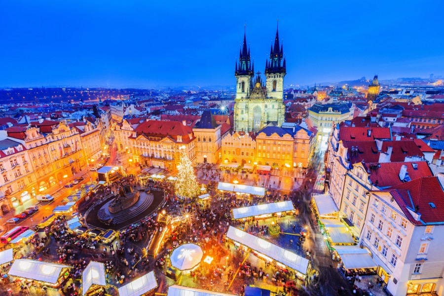 Découverte du marché de noel à Prague